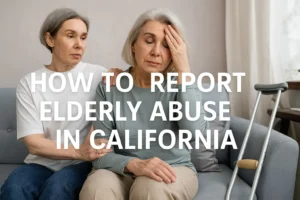How to report elderly abuse in California